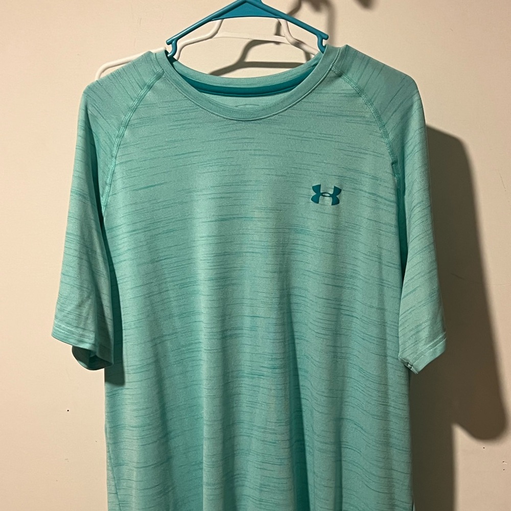 Under Armour Men's Light Teal Short Sleeve Tee